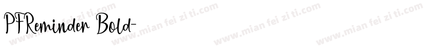 PFReminder Bold字体转换
